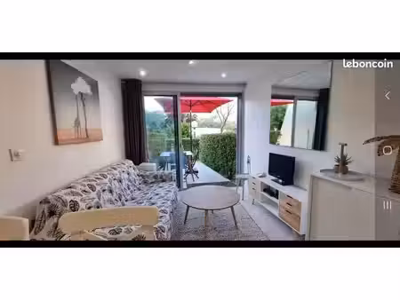 t2 meublé terrasse rez-de-jardin à 200m de la plage – bail mobilité / hivernage (oct-juin)