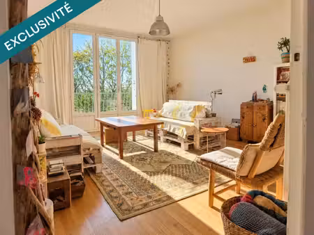 en exclusivité  nantes ouest  joli appartement trois pièces au style bohème