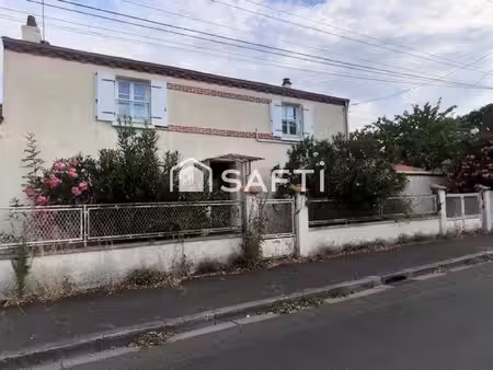 rezé la trocadière - maison 7 pièces 124 m² sur une parcelle de 408 m²