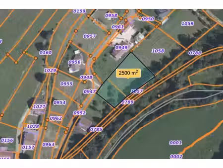 vente terrain 2498 m² à breuchotte (70280)  59 500 €