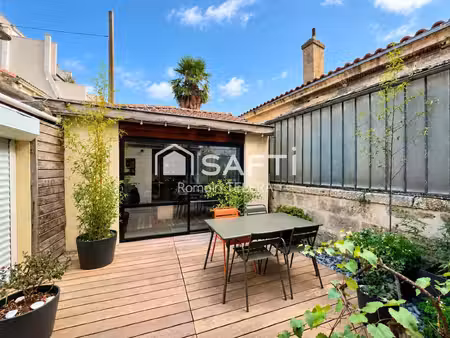 nansouty : échoppe de 125 m² (+ 17 m² sous combles) avec 3 chambres  un bureau en dépendan