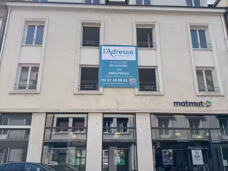 vente appartement 2 pièces  44.02m²  tours
