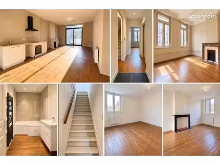 location duplex - 91 m2 - t4 - 2 chambres - hyper centre-ville de saint-quentin(02)