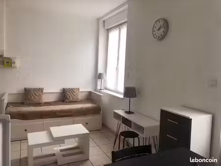 particulier loue studio meublé 22m² moulin à vent / venissieux limite lyon 8ème 580 euros 
