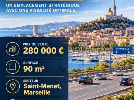 local commercial 90m2 marseille 11ème pmr