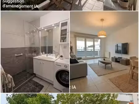 décines centre - t3 de 67m² - vue parc privé