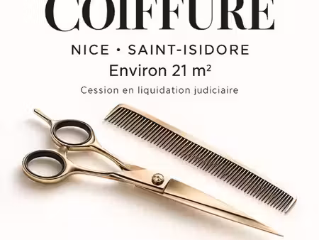 fonds de commerce  salon de coiffure 21 m² nice