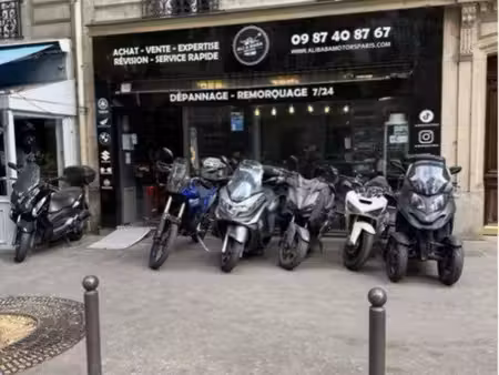 fond commerce garage moto paris