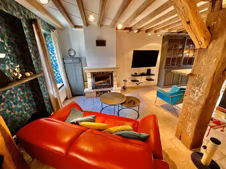 maison de charme en pierre de 143 m² avec véranda  mezzanine et cave voûtée - ouzouer-sur-