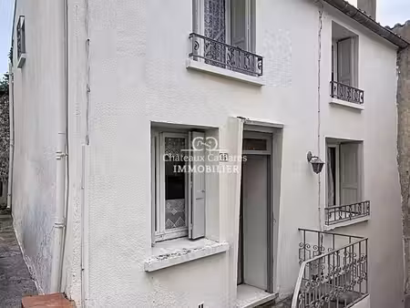 maison de village avec garage et terrain à caramany