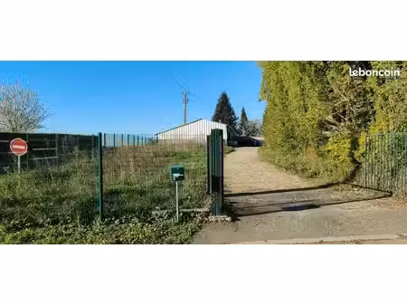 terrain de 1000m2 viabilisé - entrepôt 160m2 sur dalle béton