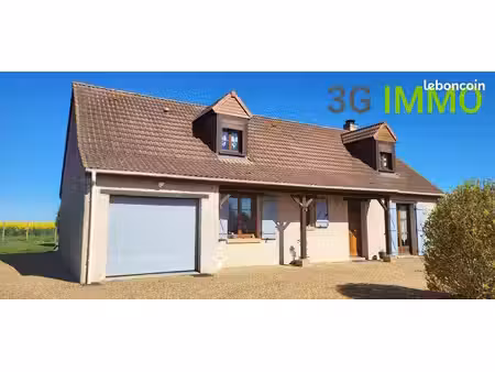 vente | maison t6 | 6p | 5ch | 124 m² | tremblay-les-villages | terrasse · jardin