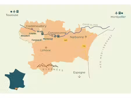 maison de caractère à laurac (aude) – 393 m² – 6 chambres – 15 p