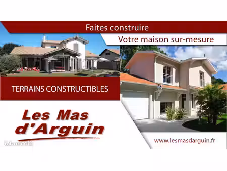 terrain à bâtir de 500 m² à audenge (33)