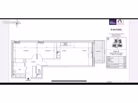 appartement t3 avec balcon et parking