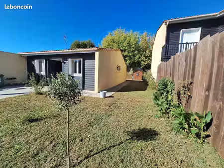 maison de plain-pied de 70 m² avec garage et terrain de 379 m² – merignac quartier beutre