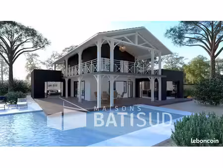 projet de construction d'une maison 163 m² avec terrain à audenge (33)
