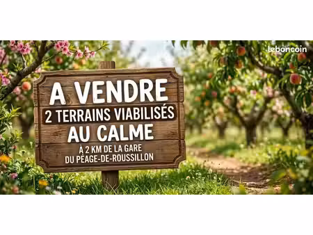 dernières opportunités – 2 terrains à bâtir de 590 m²