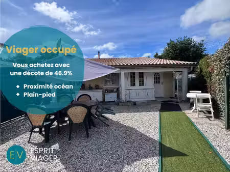 viager occupé - maison 3 pièces – naujac-sur-mer (33)