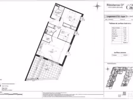 location appartement 3 pièces à fleury-sur-orne (14123) : à louer 3 pièces / 70m² fleury-s