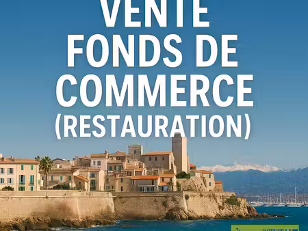 à vendre : fonds de commerce restaurant antibes (secteur ilette)  à deux pas de la mer