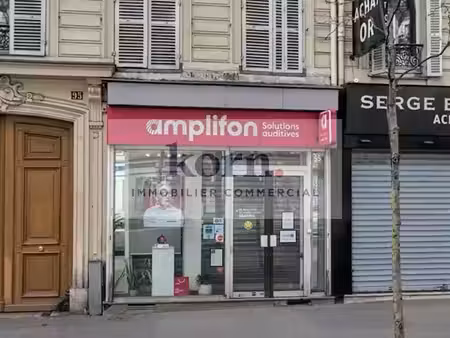 location locaux professionnels 60 m² à paris 18ème (75018)  4 500 €