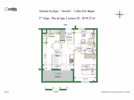 appartement t2 fontaine les dijon seniors