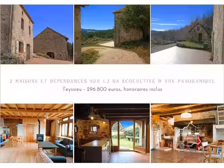 domaine écologique unique avec deux habitations  dépendances et vue panoramique 1 2 ha