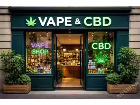 exclusivite : société exploitant 2 magasins de vente de vape et cbd