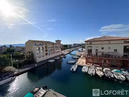 port frejus - vue port et mer - terrasse de 14m² - garage