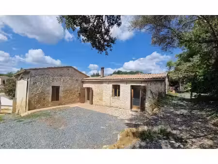 secteur saint-macaire - maison en pierre 3 chambres - jardin et garage