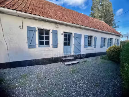 à vendre - wierre-effroy - maison plain-pied - à rénover - garage - jardin clos