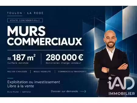 vente boutique/local commercial 187 m²