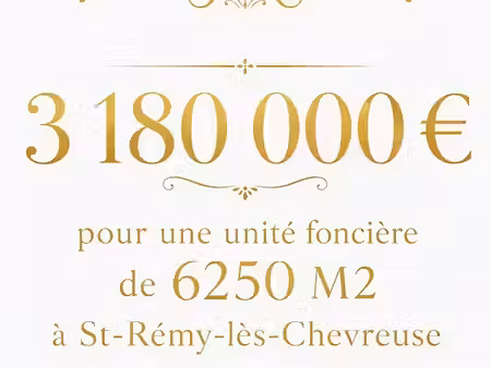 vente propriété 12 pièces 3234 m² à saint-rémy-lès-chevreuse (78470)  3 180 000 €