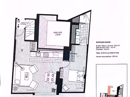 metz ? t2 rénové avec climatisation ? 55 80 m² au sol