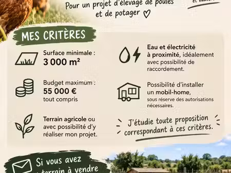 recherche de terrains