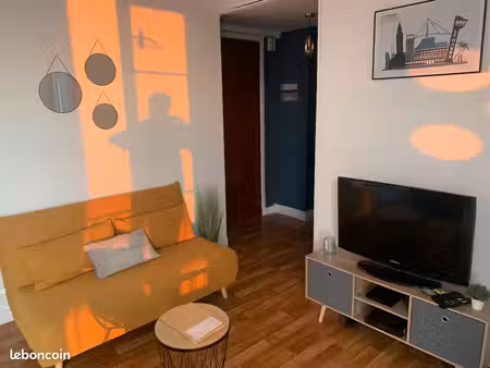 appartement meublé 30 m² avec parking fermé – le havre saint-françois