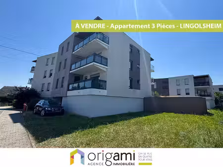 appartement 3p de 65m² avec terrasse et garage - lingolsheim