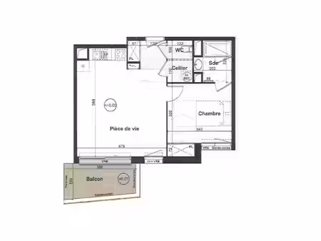 appartement saint-hilaire-de-loulay m² t-2 à vendre  196 380 €