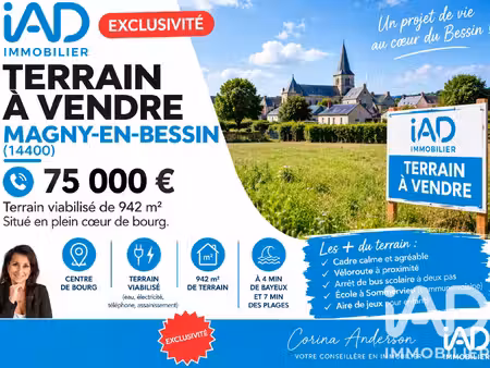 vente terrain à bâtir 942 m²