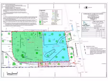 vente terrain 450 m² à la fare-les-oliviers (13580)  210 000 €