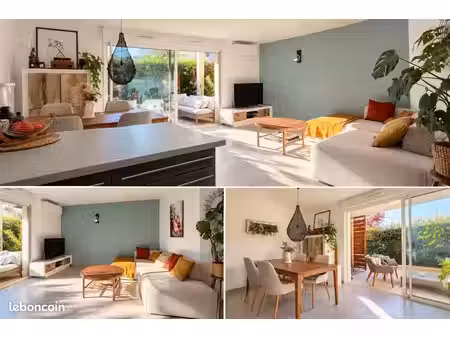 t3 74 m² en rez-de-chaussée avec terrasse de 28 m² et clim