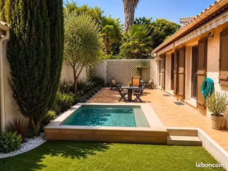 le jardin secret: maison plain-pied 115 m² + jardin piscinable sans vis-à-vis