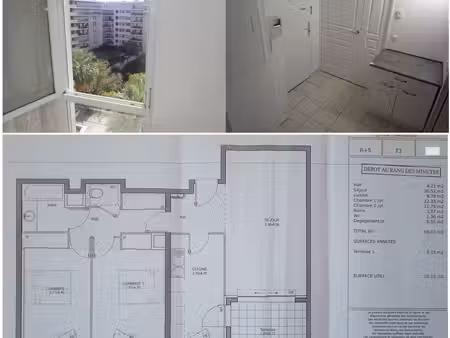 appartement trois pièces confortable rénové vue sur jardin calme garage double