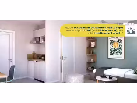 appartement - 2 pièces - tampon résidence étudiante à deux pas du lycée roland garros