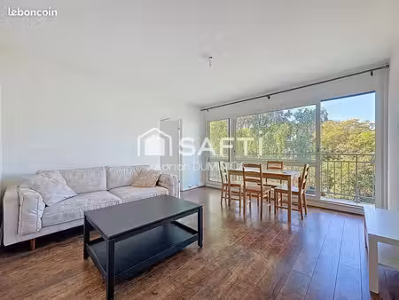 beau 3p 61m² meublé lumineux avec grand balcon