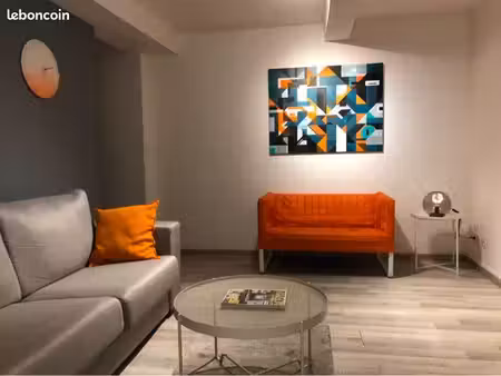 t3 meublé 65 m² – cour privative – centre-ville