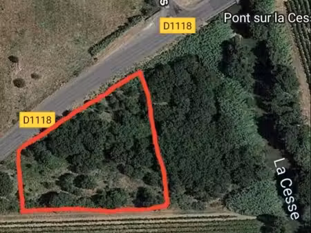 terrain agricole de 3036 m2 proche de sallèles-d'aude