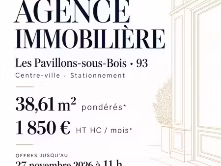 fonds de commerce 39 m² les pavillons sous bois