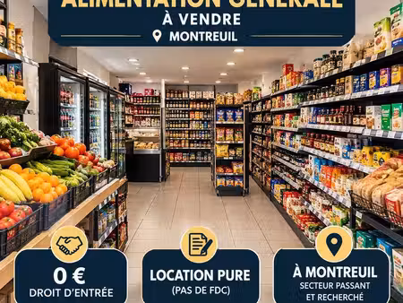 local 30 m² montreuil